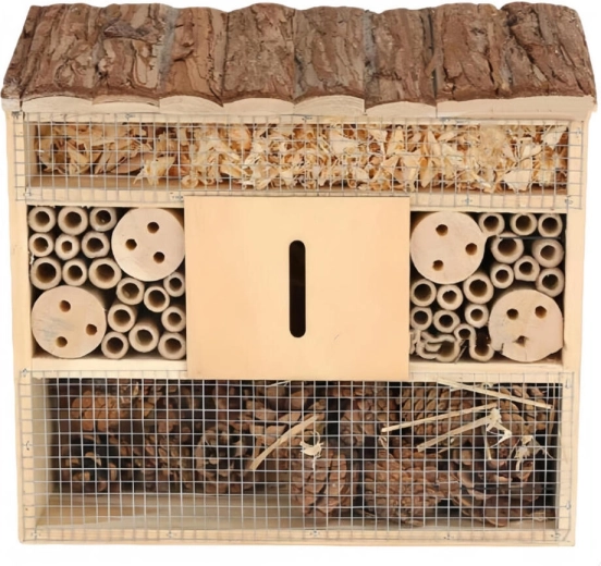 Ξύλινο ξενοδοχείο εντόμων 27 × 8 × 29,5 cm