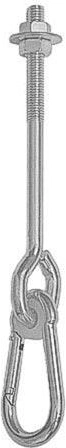 Γάντζος για κούνια M12 × 110 mm, αντοχή 70 kg