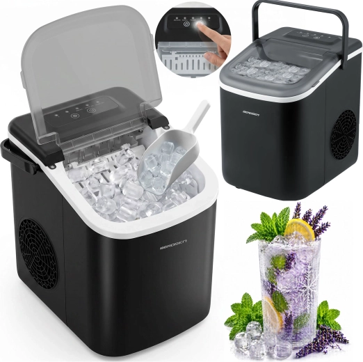 Παγομηχανή Berdsen μαύρη 1,1 l, 12 kg/24 h