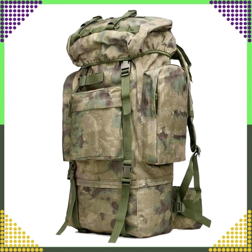 Τακτικό τουριστικό σακίδιο πλάτης 65 l camouflage