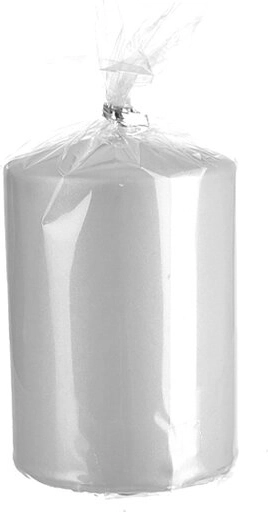 Ματ γκρι κυλινδρικό κερί 7 × 10 cm
