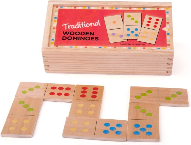 Ξύλινο ντόμινο Bigjigs Toys κλασικό