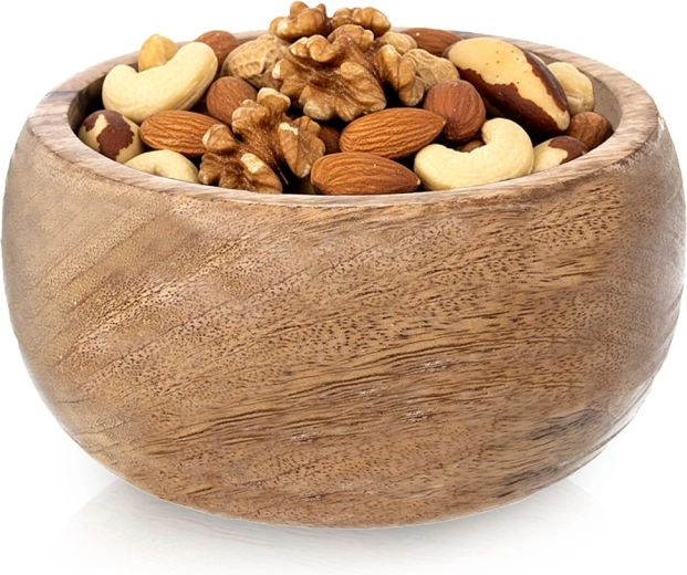 Ξύλινο μπολ από ξύλο μάνγκο 14 cm, 450 ml
