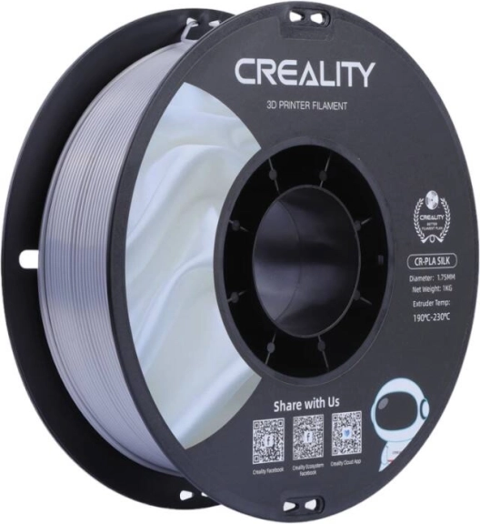 Creality CR-PLA Silk νήμα ασημί 1,75 mm (1 kg)