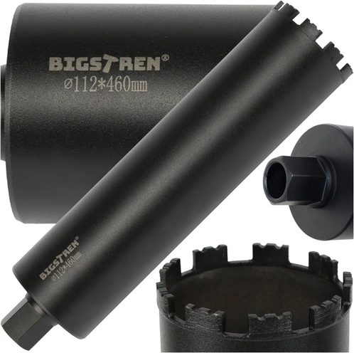 Διαμαντοκορώνα BIGSTREN 112 × 460 mm, σπείρωμα 1.1/4 UNC