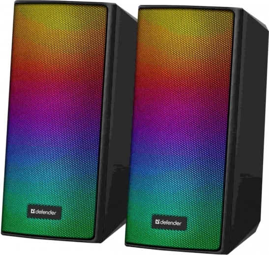 Ηχεία υπολογιστή DEFENDER Spitfire 2.0 με Bluetooth και LED, 6 W