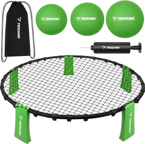Trizand roundnet – σετ μίνι βόλεϊ 90 cm με 3 μπάλες και τρόμπα