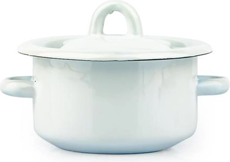 Εμαγιέ κατσαρολάκι με καπάκι 0,4 l, λευκό