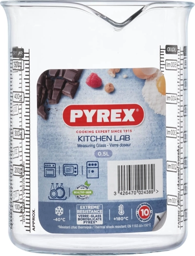 Γυάλινη μεζούρα Pyrex 0,5 l με στόμιο