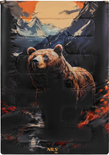 Υπνόσακος NILS Camp Bear 3 σε 1, διπλός ή δύο ξεχωριστοί υπνόσακοι