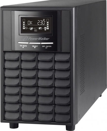 PowerWalker line-interactive UPS 1500 VA με καθαρό ημίτονο, AVR, LCD, USB και RS-232, 3× PL 230 V, EPO