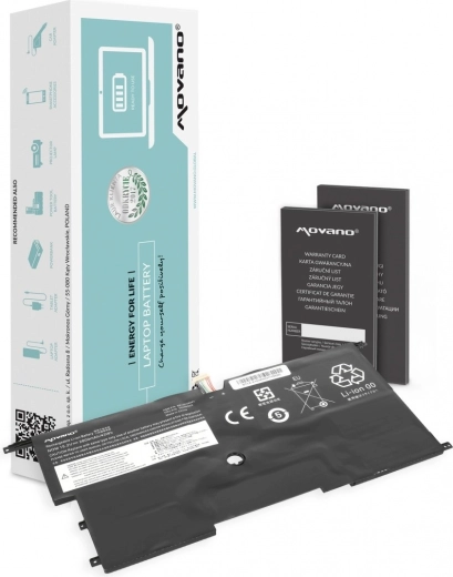 Μπαταρία Movano για Lenovo ThinkPad X1 Carbon 14 Gen 2 και 3, 2800 mAh (43 Wh)