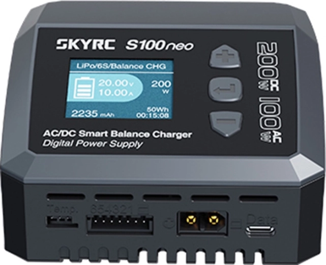 Ισχύς έως 200 W από DC και 100 W από AC