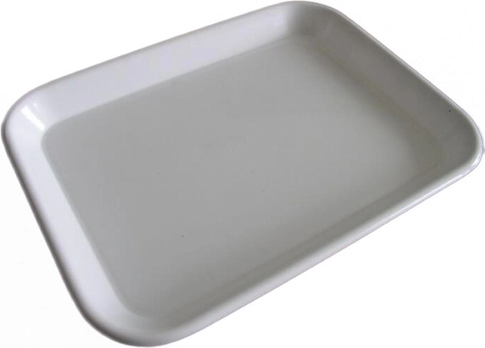 Πλαστικός δίσκος σερβιρίσματος 20 × 15 × 2 cm – μίξη χρωμάτων