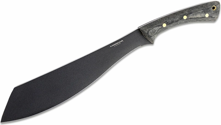 Ματσέτα Condor Warlok 31,8 cm, μαύρη Micarta με δερμάτινη θήκη
