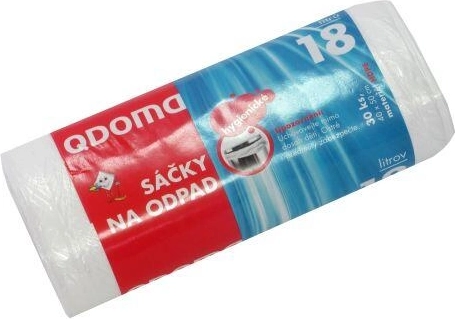 Σακούλες απορριμμάτων 18 l, 40 × 50 cm, 30 τεμ., διαφανείς/μπλε
