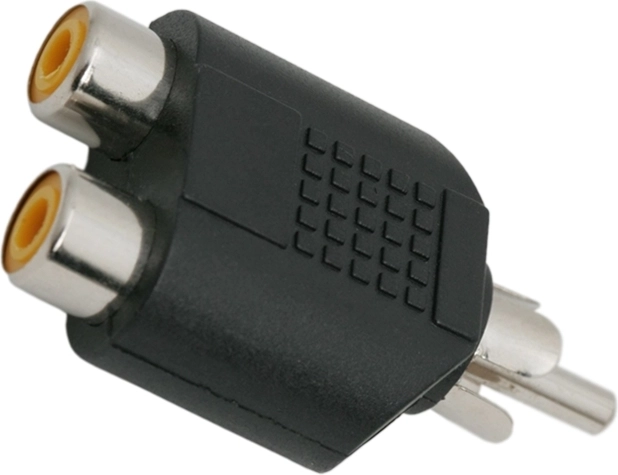 Αντάπτορας RCA Y, 2× υποδοχές RCA σε βύσμα RCA