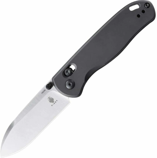 Πτυσσόμενο μαχαίρι τσέπης KIZER Drop Bear Gunmetal αλουμίνιο 7,6 cm