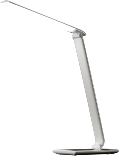 Solight ρυθμιζόμενο φωτιστικό γραφείου LED με επιλογή θερμοκρασίας φωτός και USB, γυαλιστερό λευκό