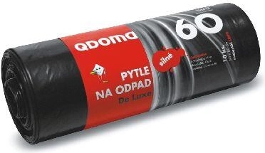 Ανθεκτικές σακούλες απορριμμάτων 60 l, μαύρες 60 × 80 cm (10 τεμ.)