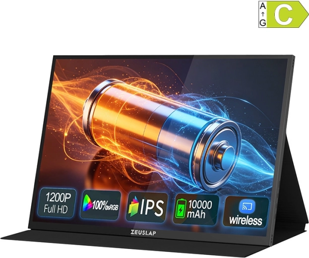 Φορητή οθόνη αφής ZEUSLAP P16BT 16" Full HD+