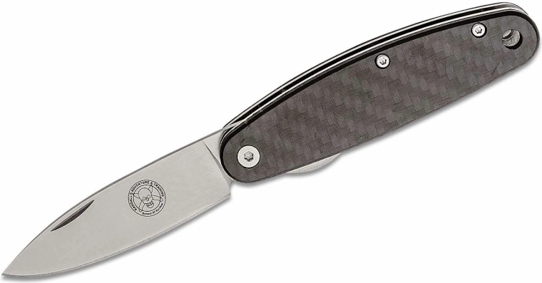 ESEE Churp Carbon πτυσσόμενο μαχαίρι τσέπης 6,8 cm, σατινέ λεπίδα, ανθρακονήματα