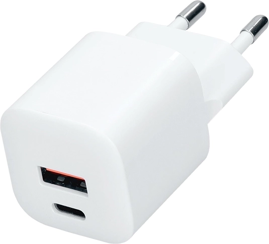 Solight GaN ταχυφορτιστής USB-C + USB-A 20 W PD