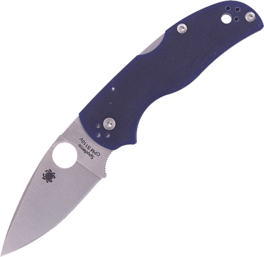 Πτυσσόμενο μαχαίρι τσέπης Spyderco Native 5 Dark Blue G10, σατινέ λεπίδα 7,5 cm