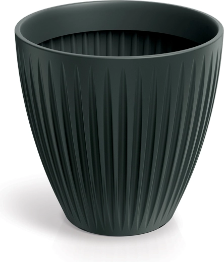 Γλάστρα Latia Round Midl 48 cm ανθρακί