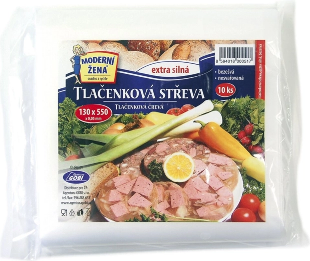 Σακουλάκι για πιεσμένο αλλαντικό 13 × 55 cm (10 τεμ.)