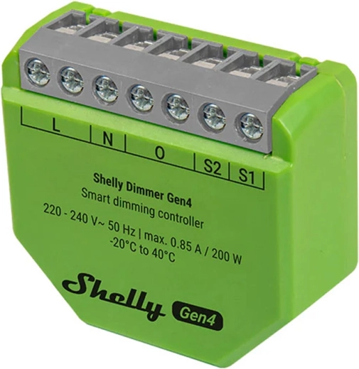 Shelly Dimmer Gen4 έξυπνος ροοστάτης με Zigbee και Matter