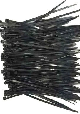 Νάιλον δεματικά καλωδίων 25 cm × 3,6 mm, μαύρα (100 τεμ.)