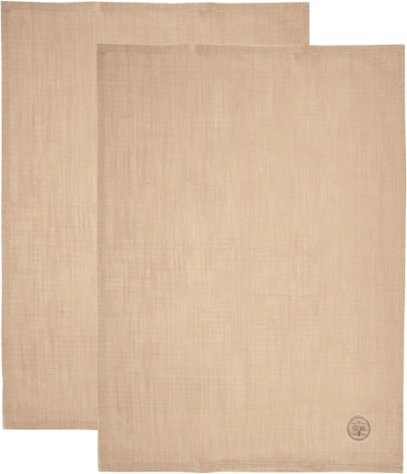 Βαμβακερές κουζινικές πετσέτες μπεζ 70 × 50 cm, σετ 2 τεμ.