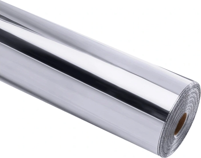 Αυτοκόλλητη μεμβράνη HTVRONT Chrome Metallic ασημί 30,5 × 90 cm