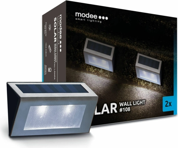 Modee smart lighting ηλιακά επιτοίχια φωτιστικά 2 τεμ.