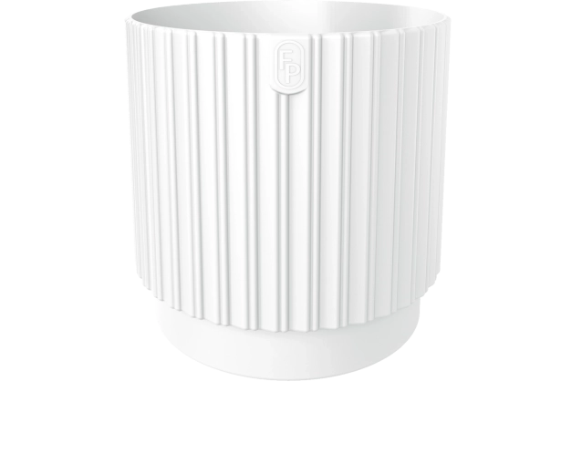 MIKA Cyli Petit ECO ανακυκλωμένη γλάστρα 22 cm λευκή