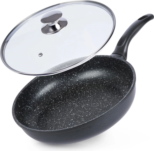Γρανιτένιο τηγάνι με γυάλινο καπάκι ORION Grande 28 cm