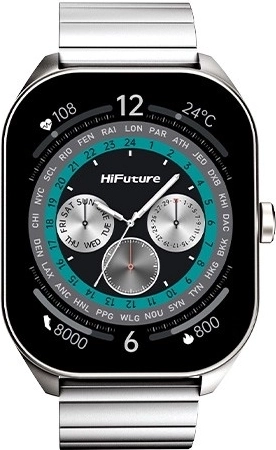 Έξυπνο ρολόι HiFuture FutureFit Apex ασημί