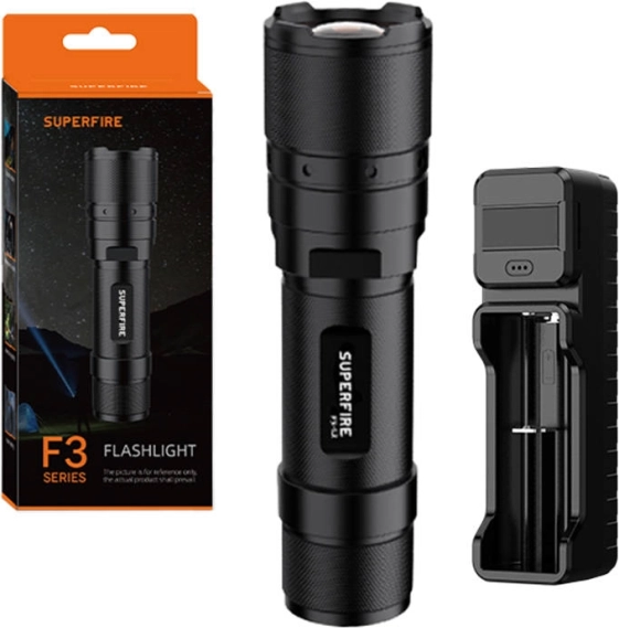 Φακός Superfire με φωτεινότητα 570 lm
