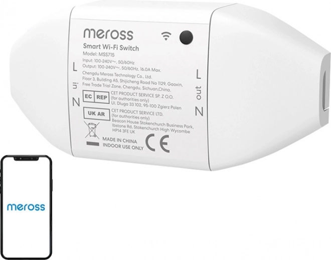 Έξυπνος διακόπτης WiFi Meross με υποστήριξη Matter