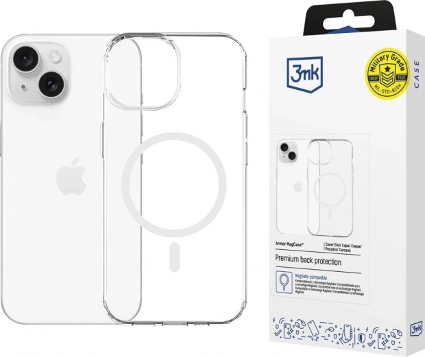 Διαφανής μαγνητική θήκη 3mk Armor MagCase για iPhone 13/14 (MagSafe)