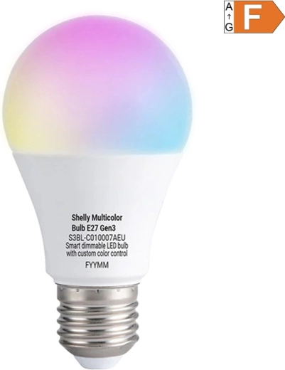 Shelly πολύχρωμη έξυπνη LED λάμπα Multicolor Gen3 E27
