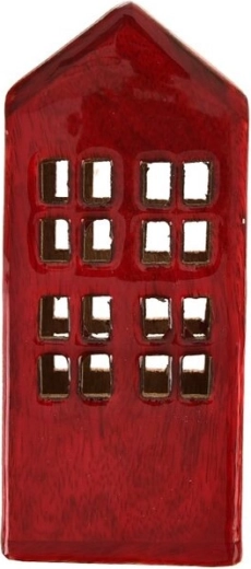 Διακοσμητικό σπιτάκι mango red 7 × 5,5 × 16 cm