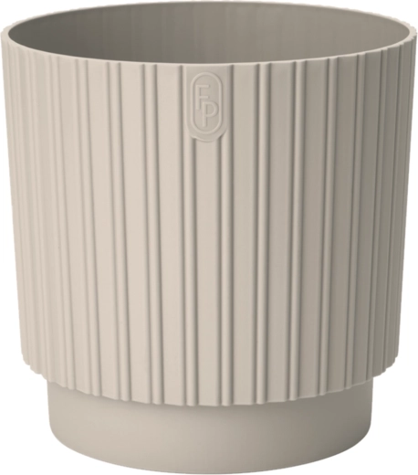 Γλάστρα MIKA Cyli Petit ECO Recycled 26 cm αμυγδαλί