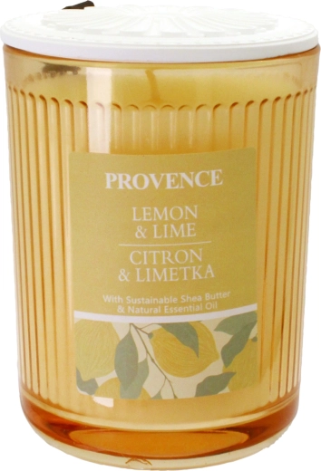 Αρωματικό κερί σε γυάλινο δοχείο Provence λεμόνι και λάιμ 230 g