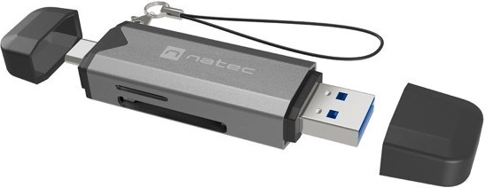 Αναγνώστης καρτών NATEC Scarab 3 USB‑A/USB‑C με υποστήριξη OTG