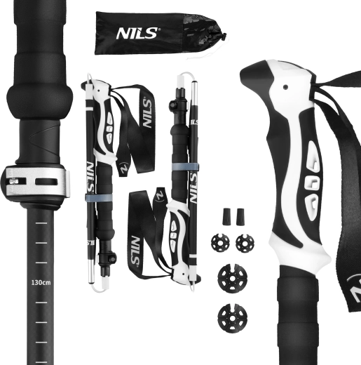 Πτυσσόμενα μπαστούνια trekking NILS TK8603 από αλουμίνιο 7075
