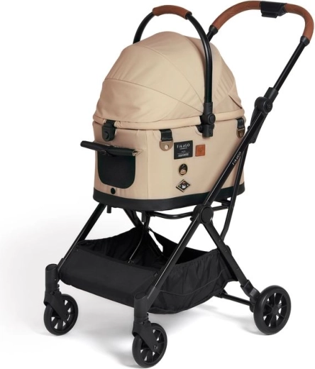 Καρότσι για σκύλους και γάτες FIKAGO Flytta Plus Hygge beige