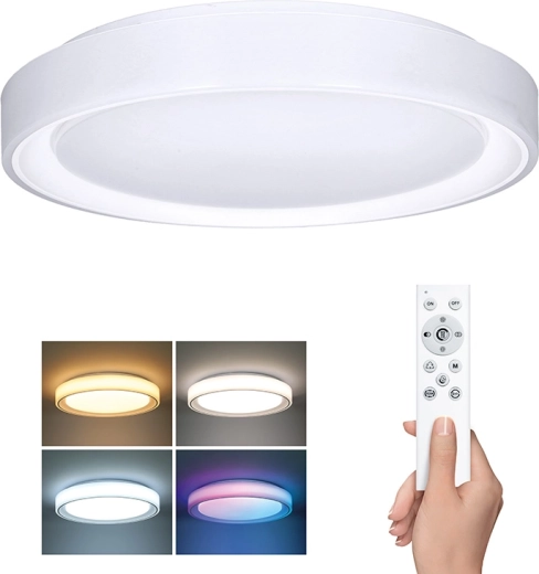 Φωτιστικό οροφής και τοίχου LED Solight Floco με τηλεχειριστήριο