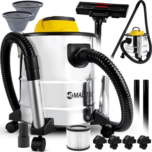 Βιομηχανική σκούπα Maltec TurboVac 20 l με φίλτρο HEPA